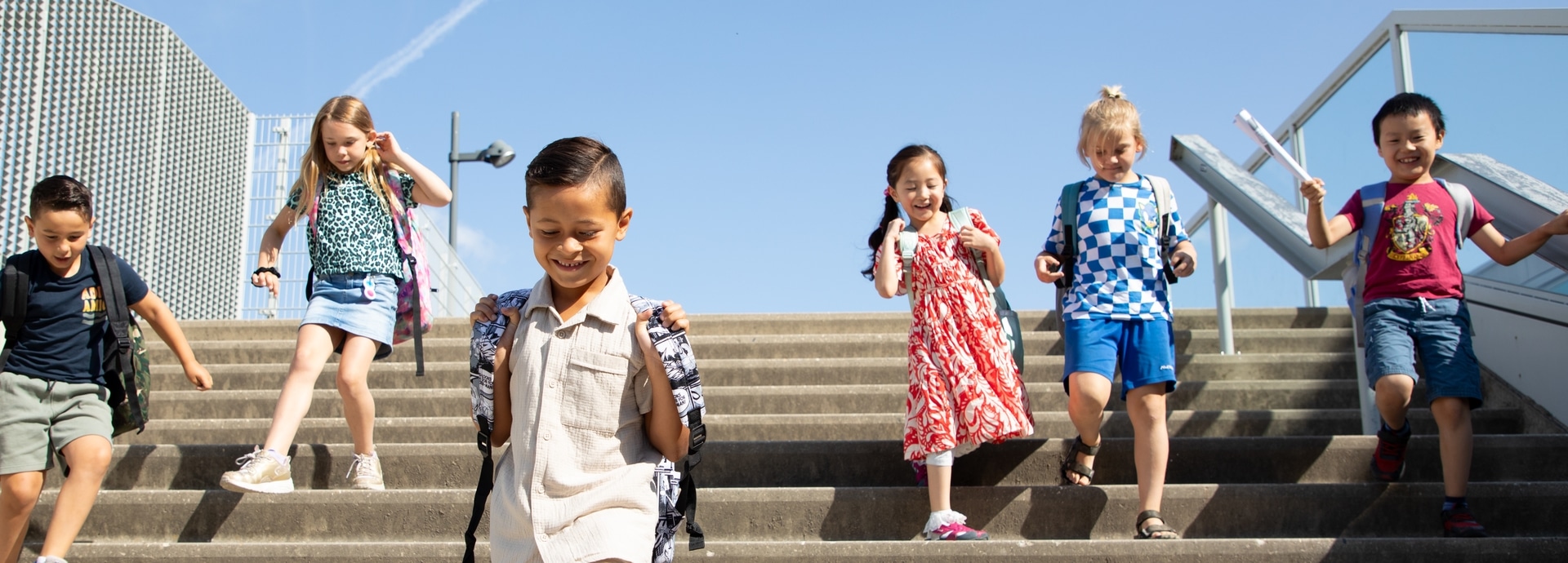 International primary school Eindhoven kids stairs